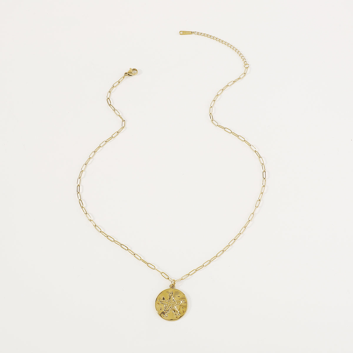 ZN0190 18K Gold Plated Stainless Steel Heart Necklace Tarnish Free