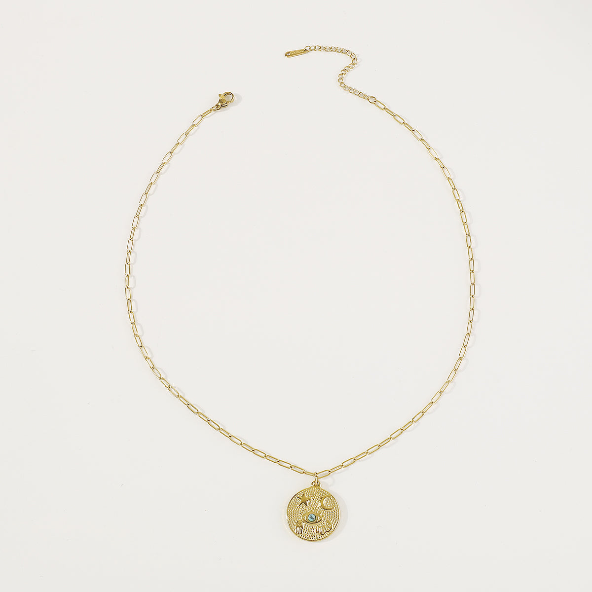 ZN0190 18K Gold Plated Stainless Steel Heart Necklace Tarnish Free