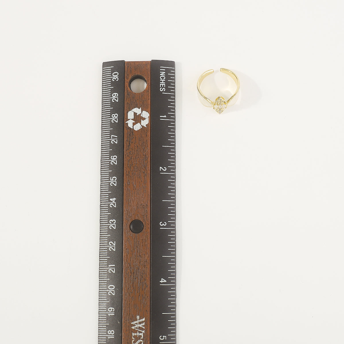 ZR0197 Copper Multi-Color CZ Enamel Rings