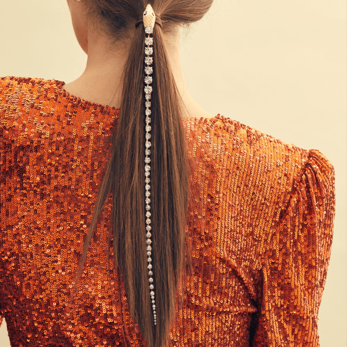 Long Claw Chain Snake Hair Clip medyjewelry