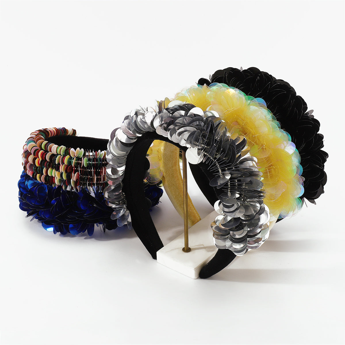 Large Sequin Sparkly Padded Headbands medyjewelry
