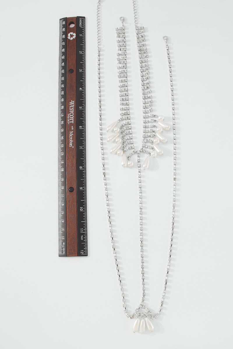 Charm Pearl Pendant Chest Body Chain medyjewelry