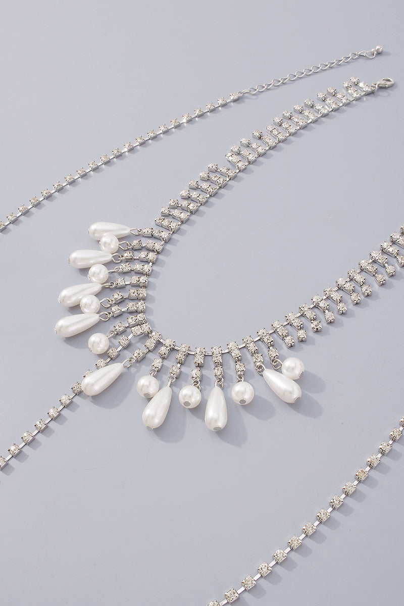 Charm Pearl Pendant Chest Body Chain medyjewelry