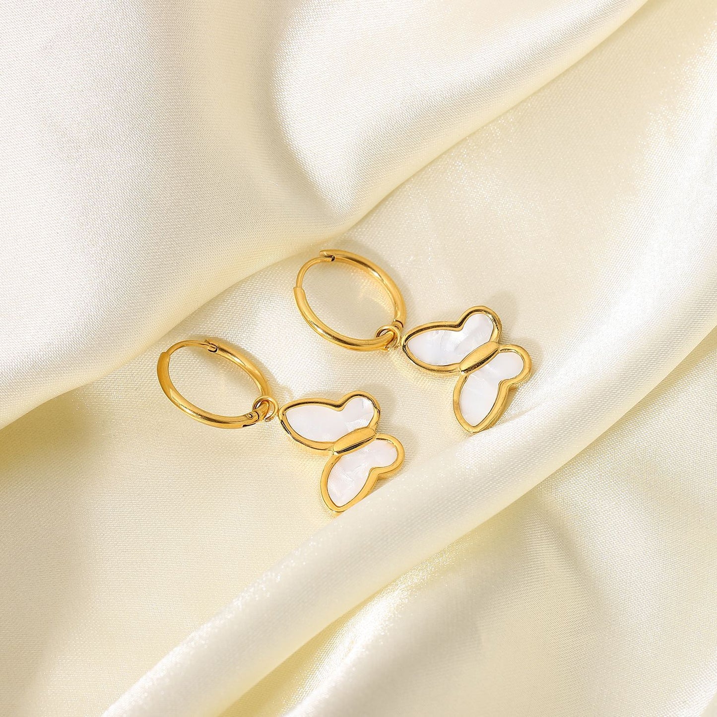 Butterfly Hoop Earrings medyjewelry