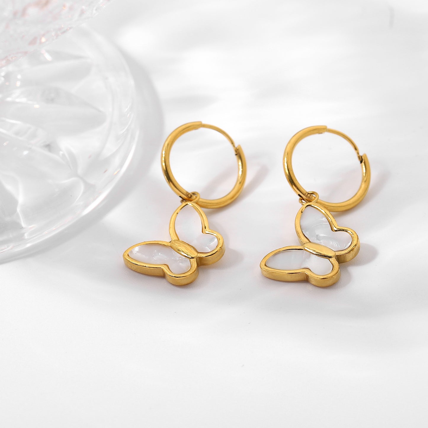 Butterfly Hoop Earrings medyjewelry