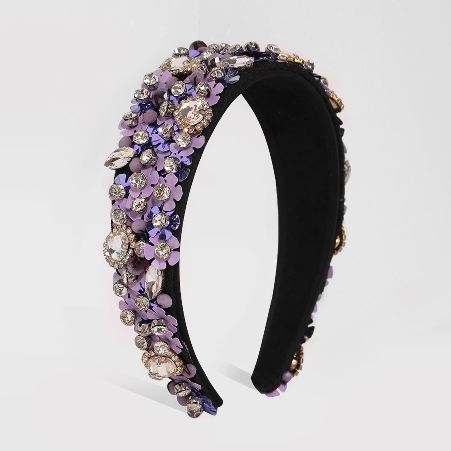 Floral Embellished Luxurious Headbands, Christmas Holiday Headbands medyjewelry