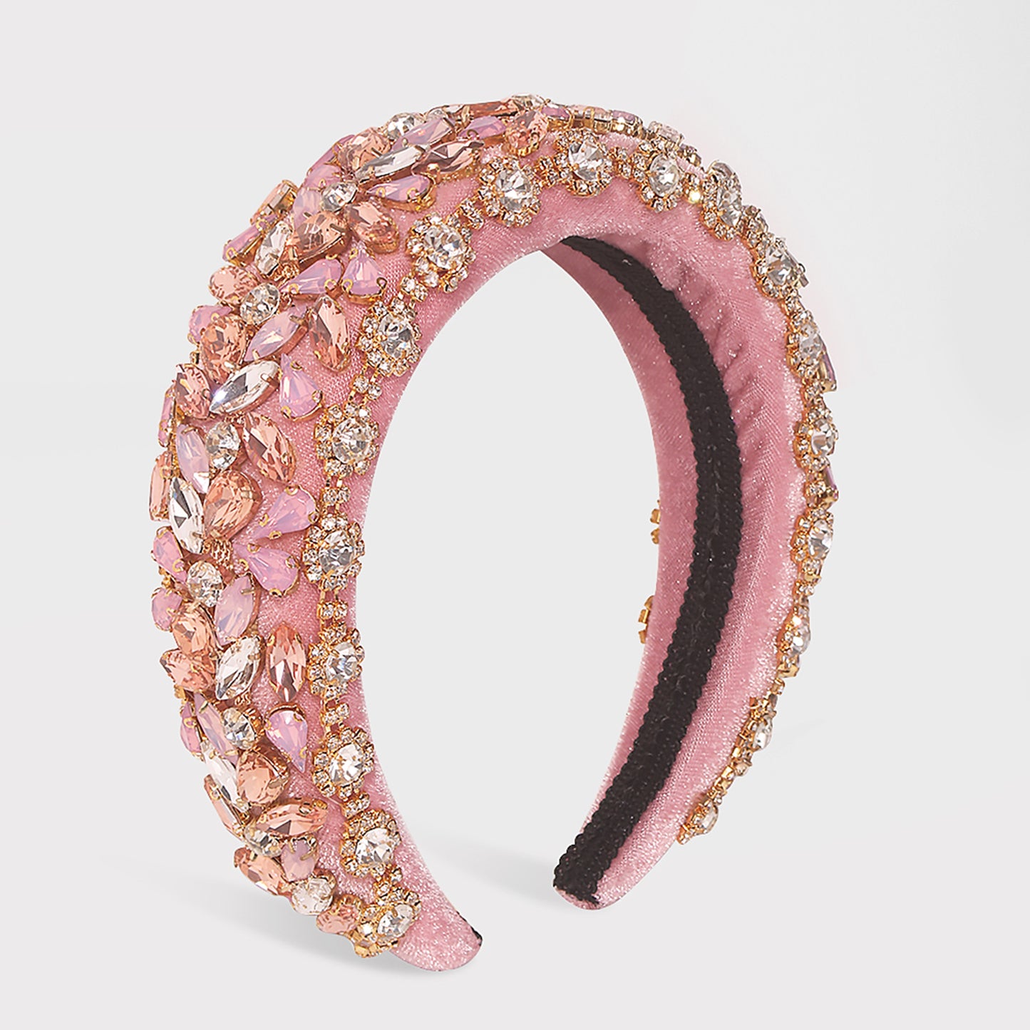Bejeweled Padded Large Crystal Headband medyjewelry