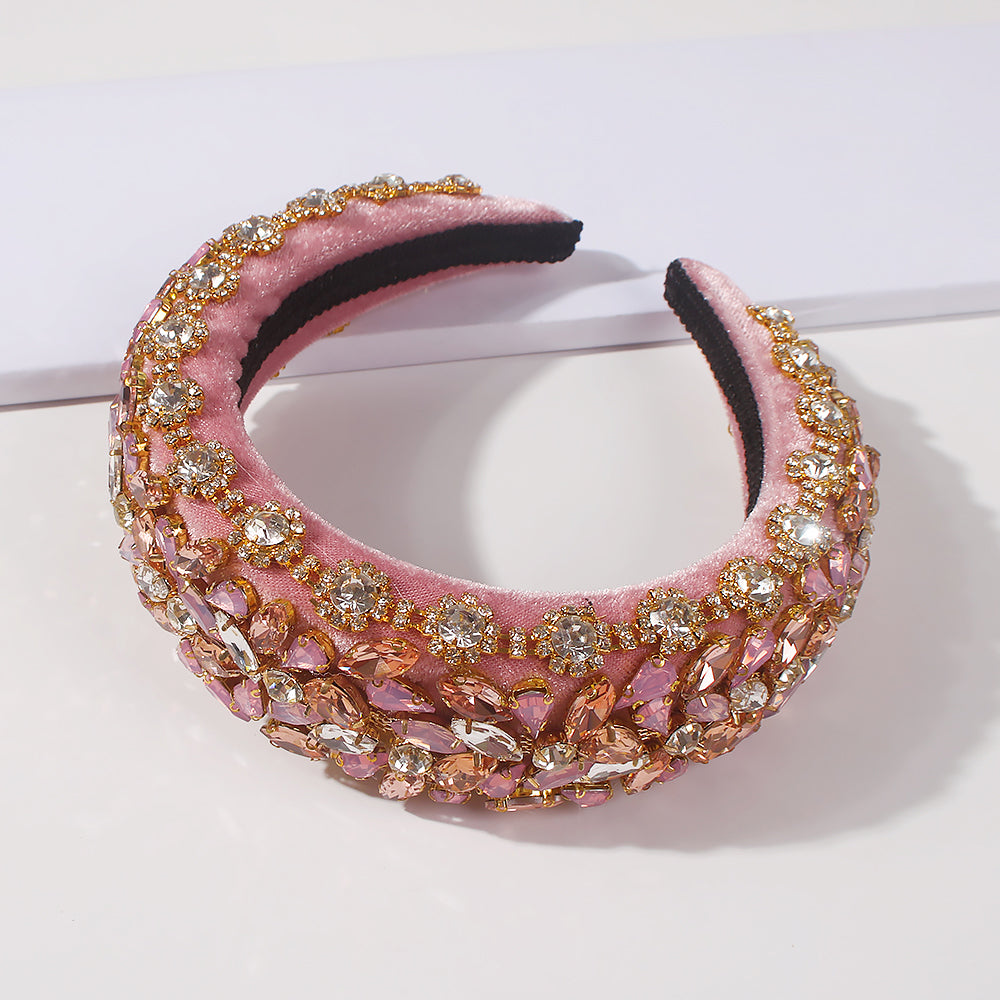 Bejeweled Padded Large Crystal Headband medyjewelry