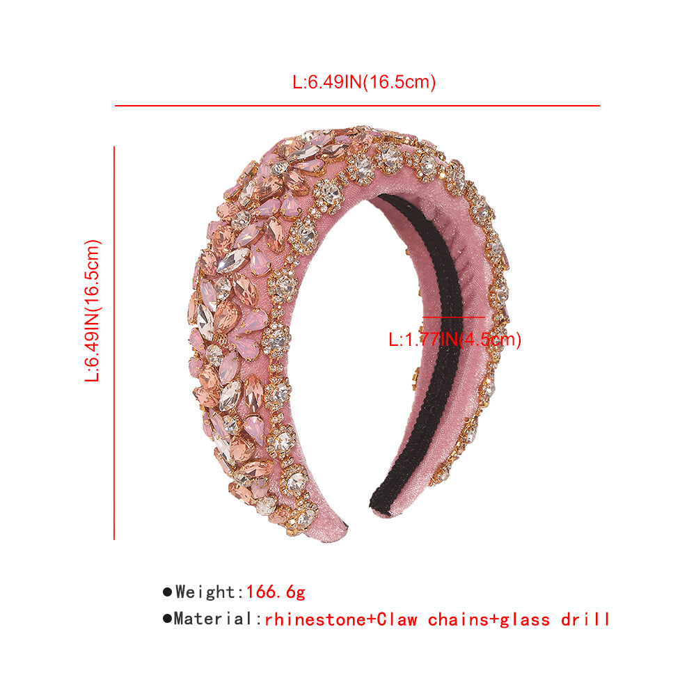 Bejeweled Padded Large Crystal Headband medyjewelry