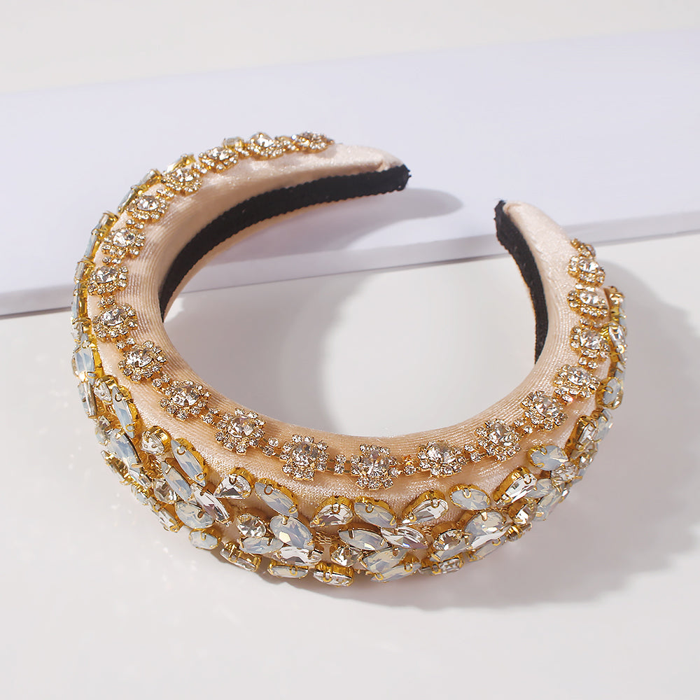 Bejeweled Padded Large Crystal Headband medyjewelry