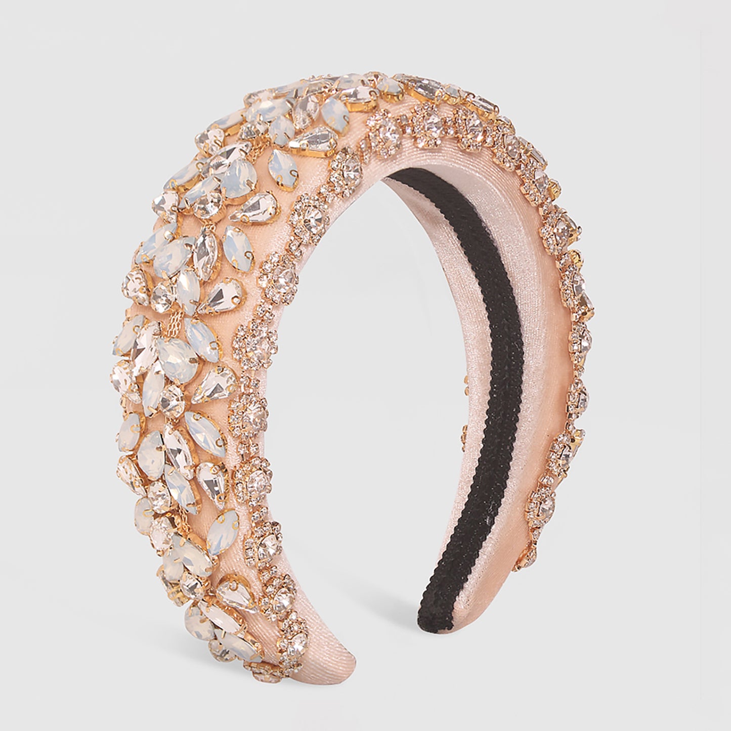 Bejeweled Padded Large Crystal Headband medyjewelry