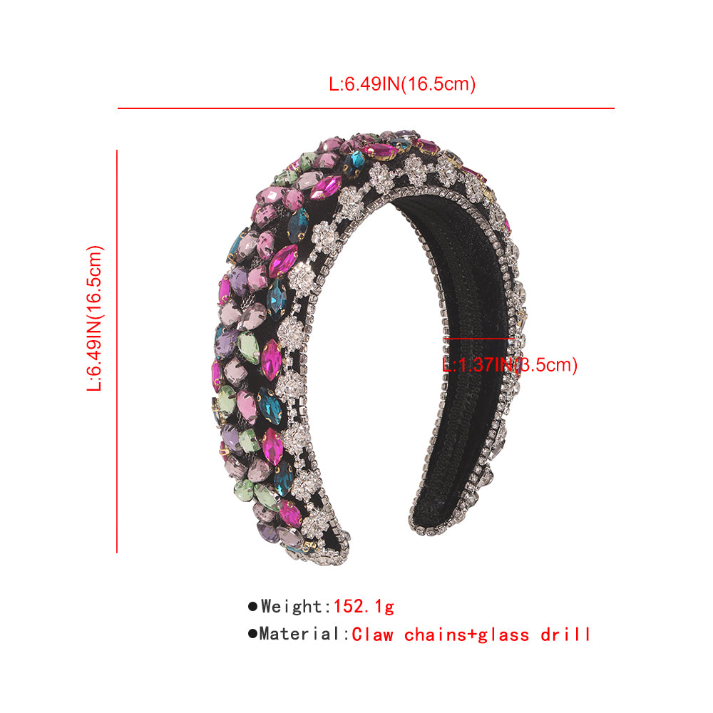Bejeweled Padded Large Crystal Headband medyjewelry