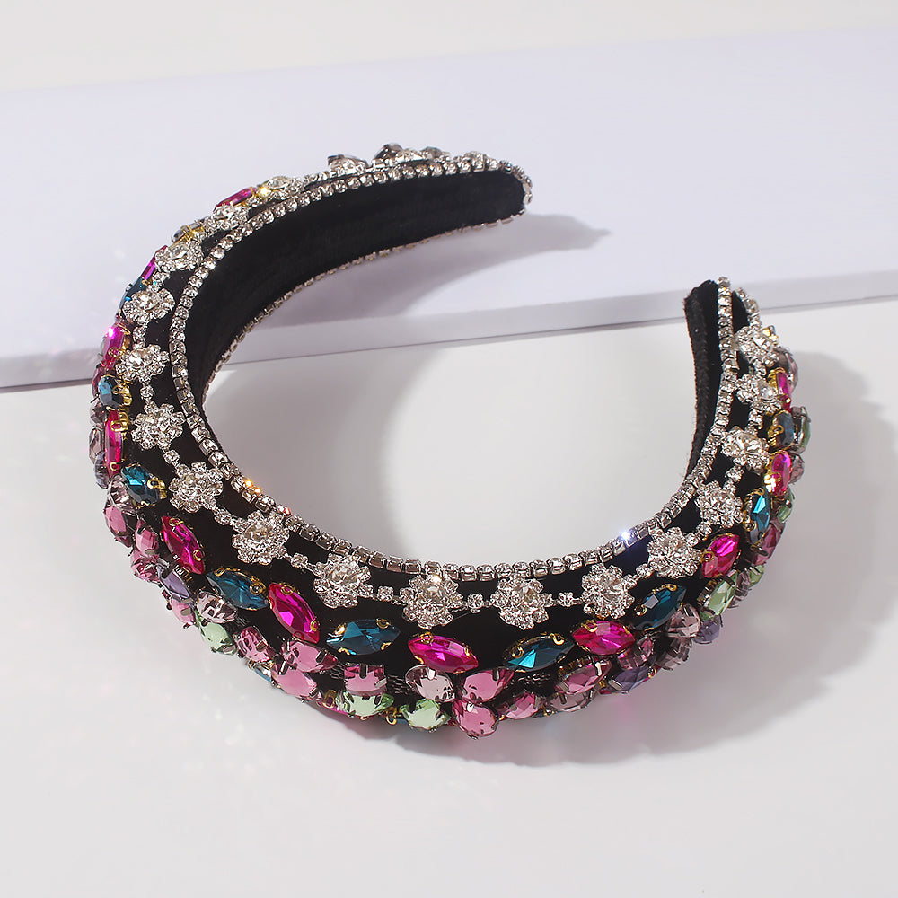 Bejeweled Padded Large Crystal Headband medyjewelry