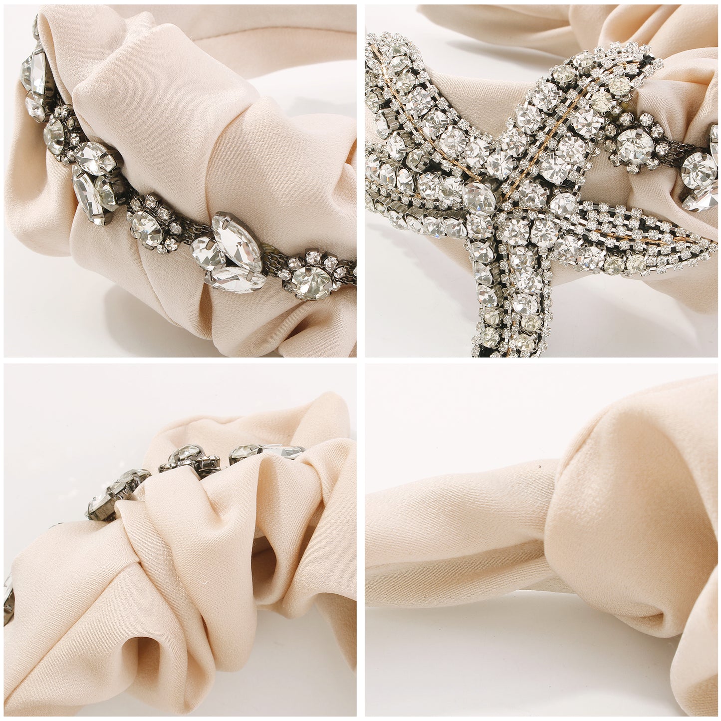 Starfish Rhinestone Headband medyjewelry