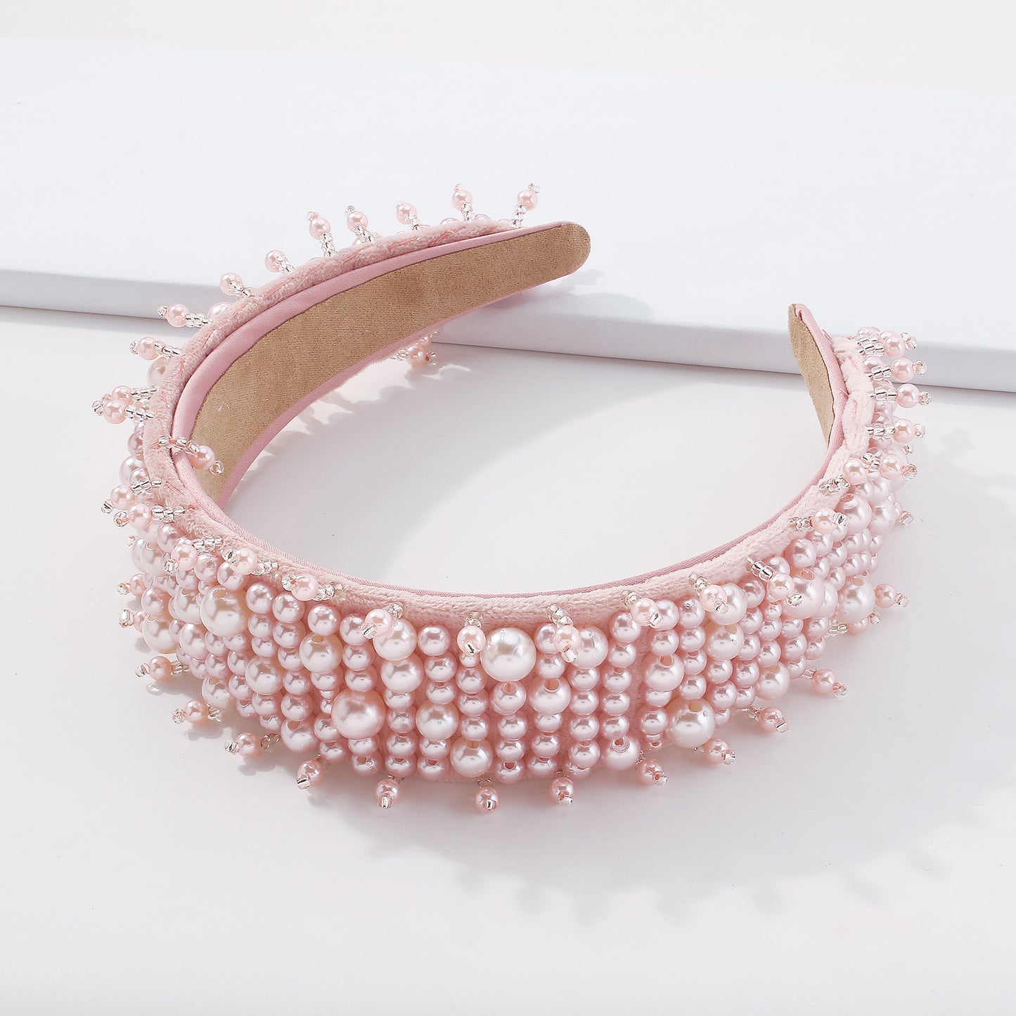 Baroque Wide Imitation Pearl Headbands medyjewelry