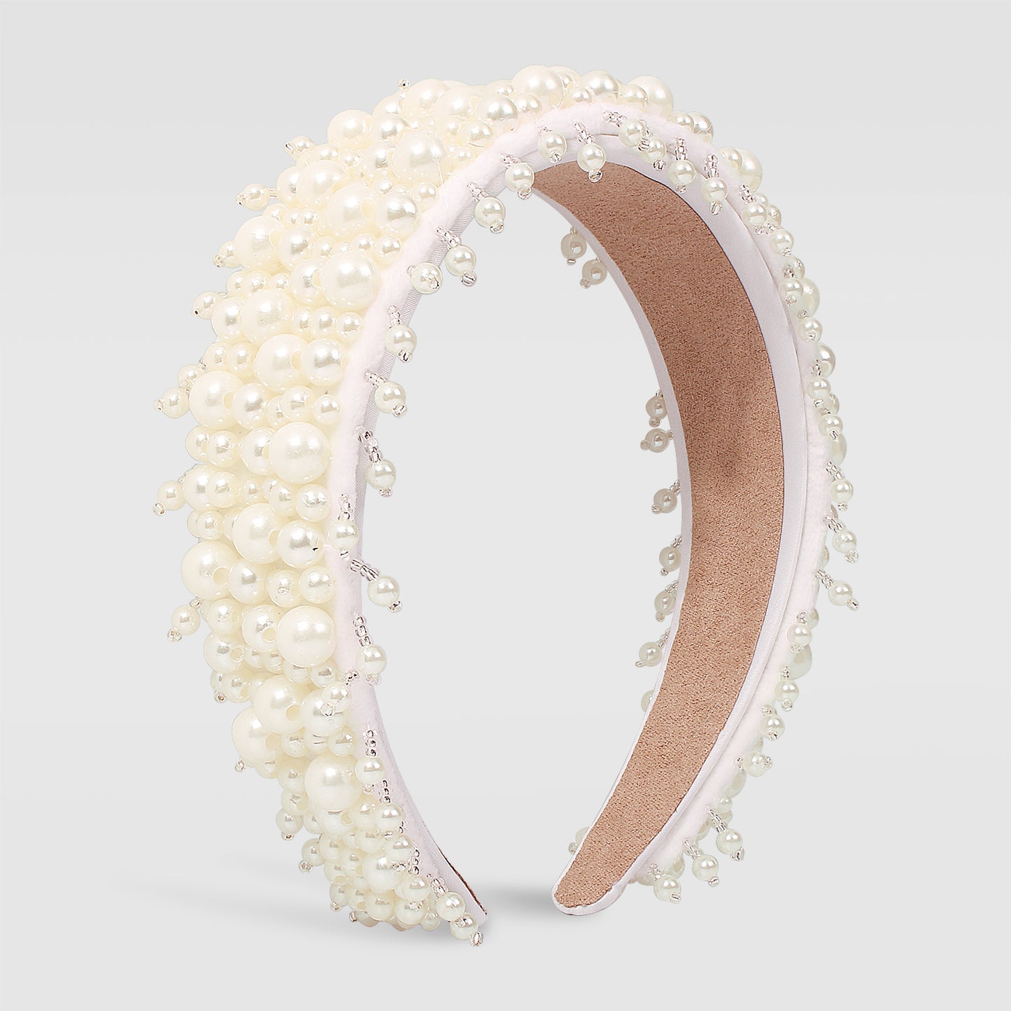 Baroque Wide Imitation Pearl Headbands medyjewelry