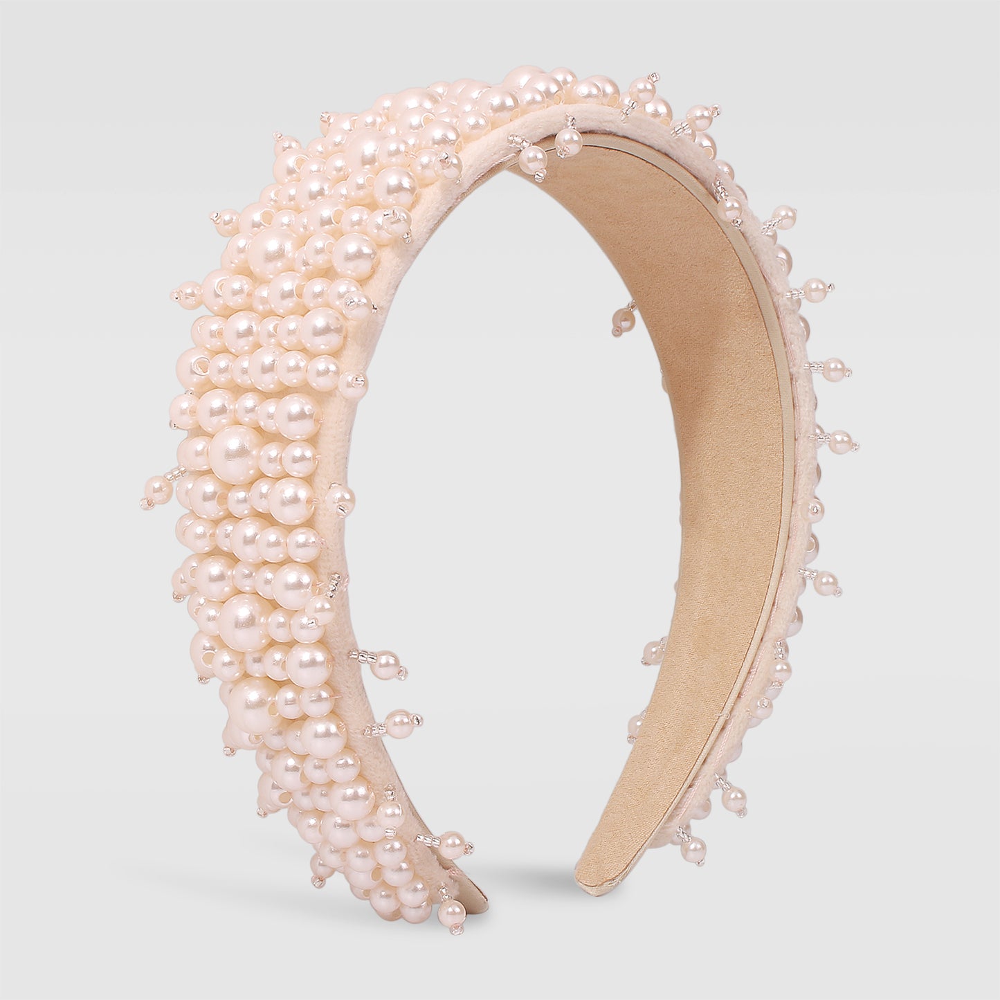 Baroque Wide Imitation Pearl Headbands medyjewelry