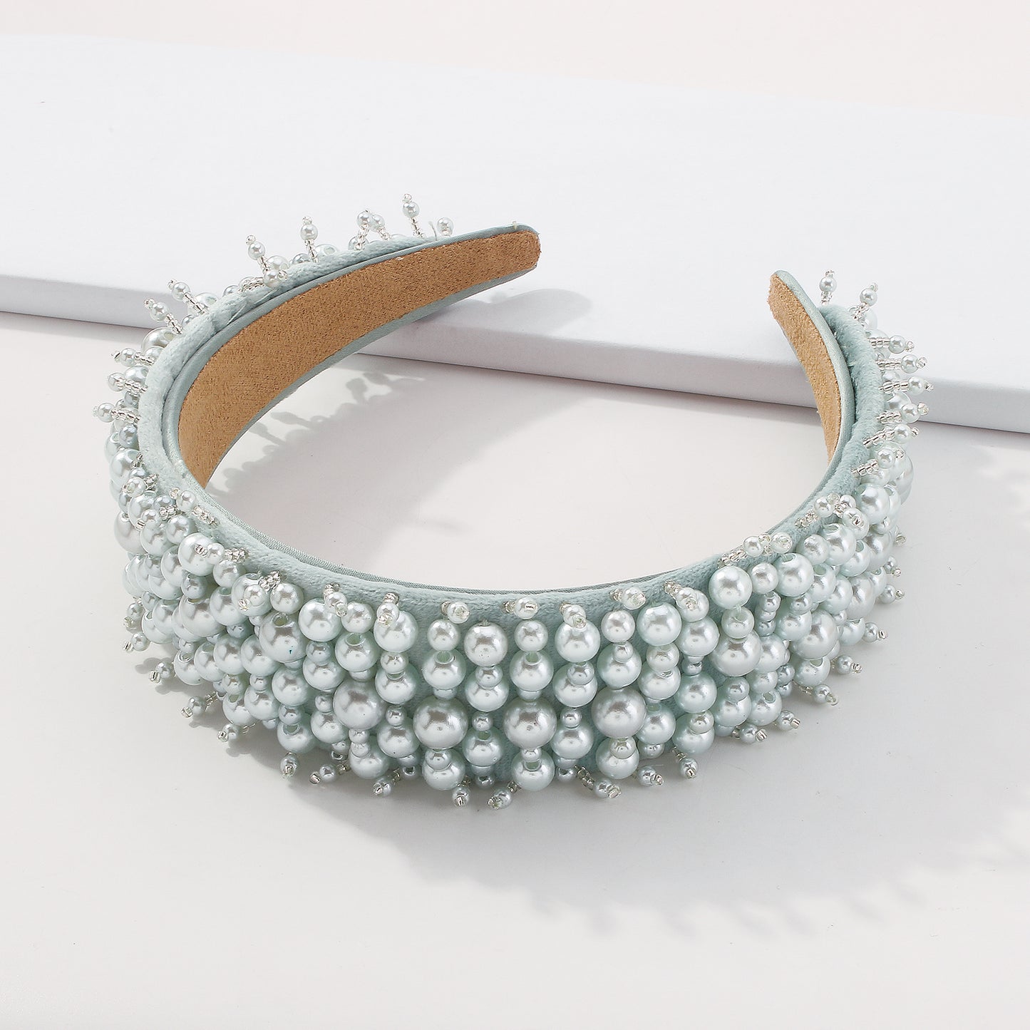 Baroque Wide Imitation Pearl Headbands medyjewelry