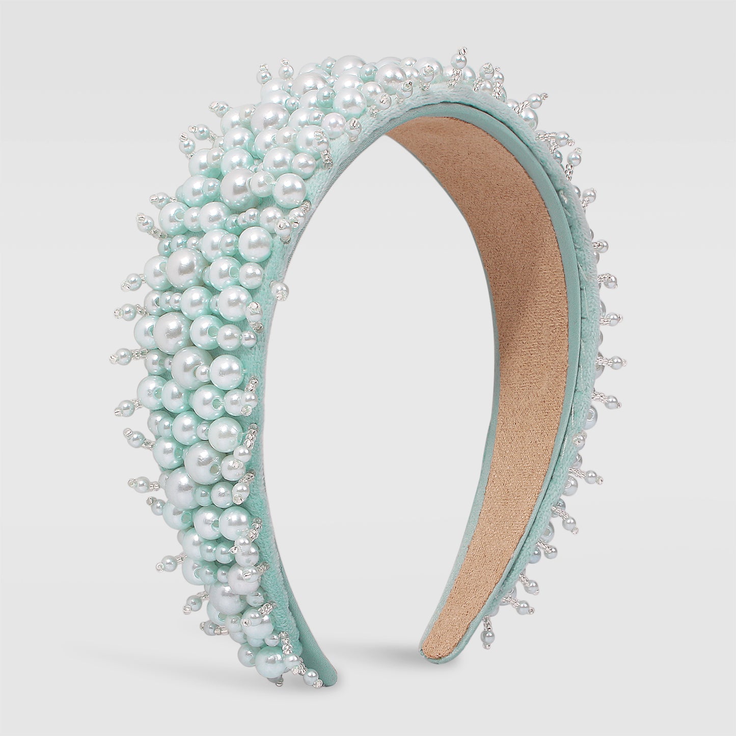 Baroque Wide Imitation Pearl Headbands medyjewelry