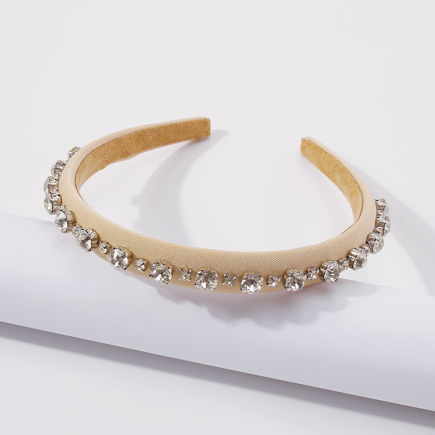Simple Single Row Rhinestone Headband medyjewelry