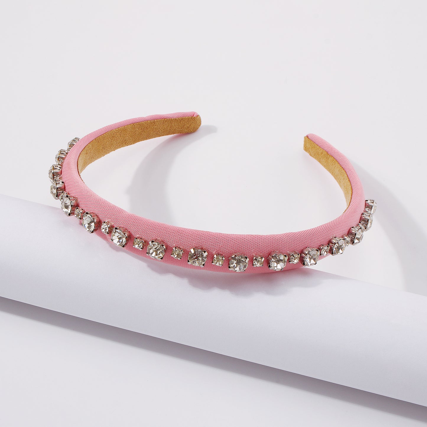Simple Single Row Rhinestone Headband medyjewelry