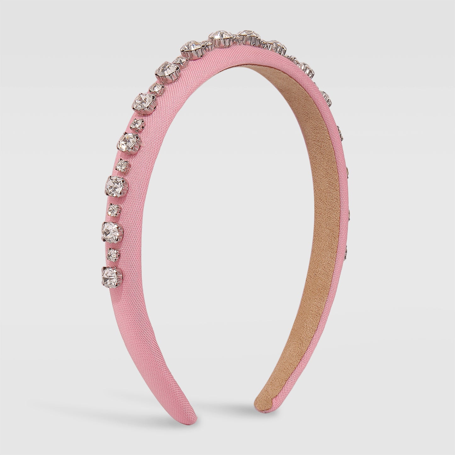 Simple Single Row Rhinestone Headband medyjewelry