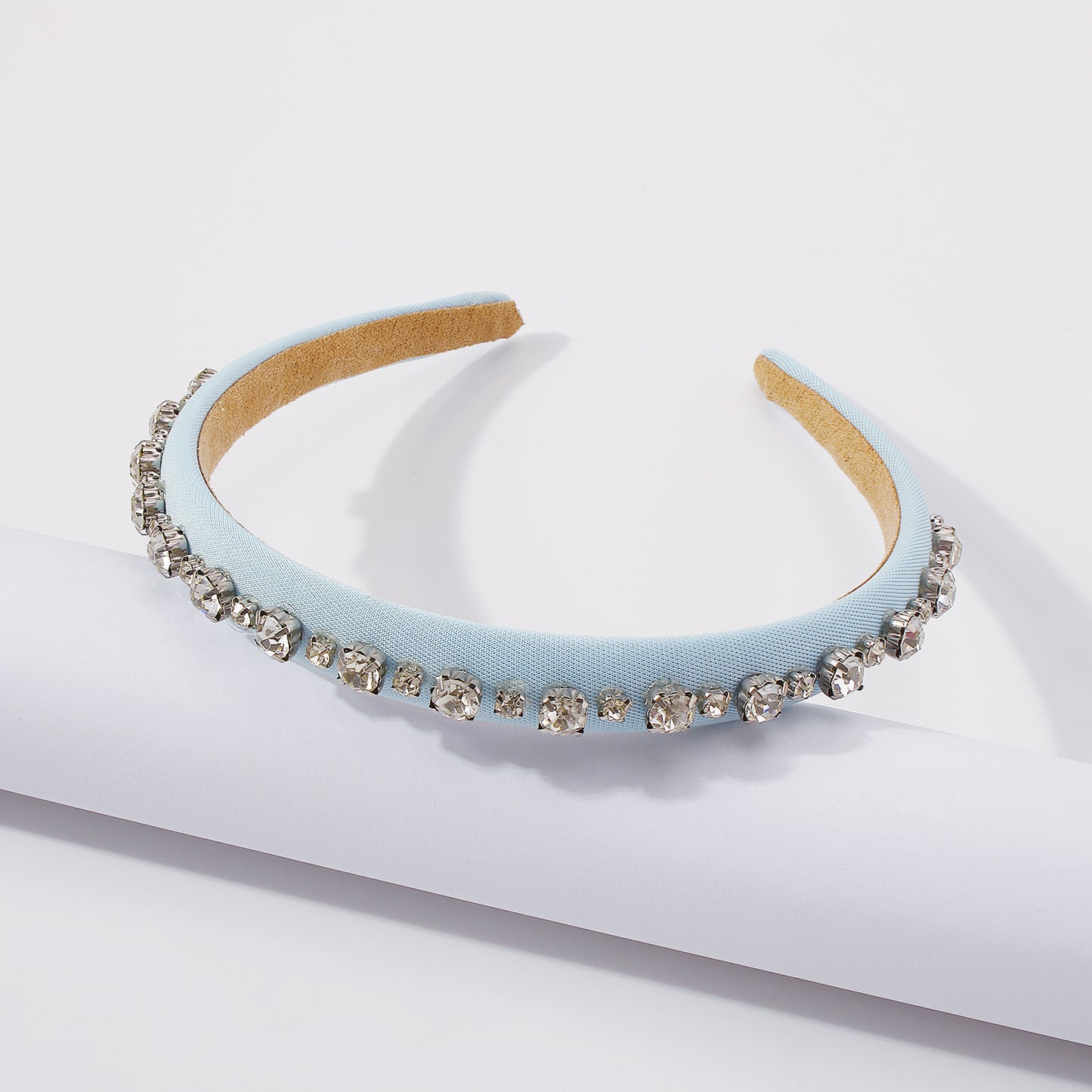 Simple Single Row Rhinestone Headband medyjewelry