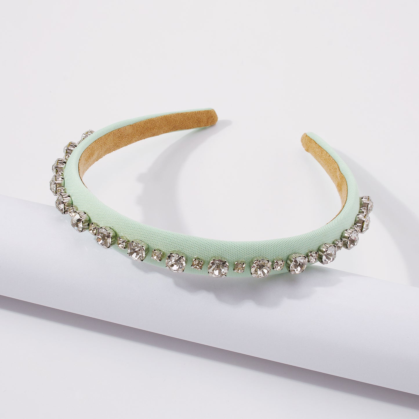 Simple Single Row Rhinestone Headband medyjewelry