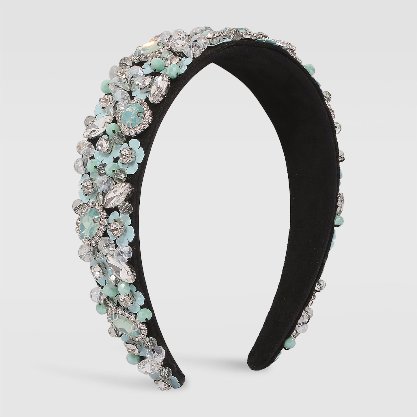 Floral Embellished Luxurious Headbands, Christmas Holiday Headbands medyjewelry