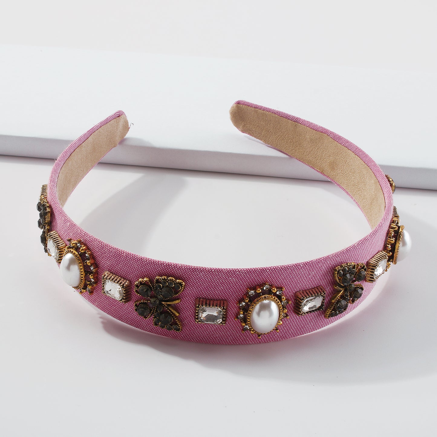 Baroque Rhinestone Butterfly Headbands medyjewelry