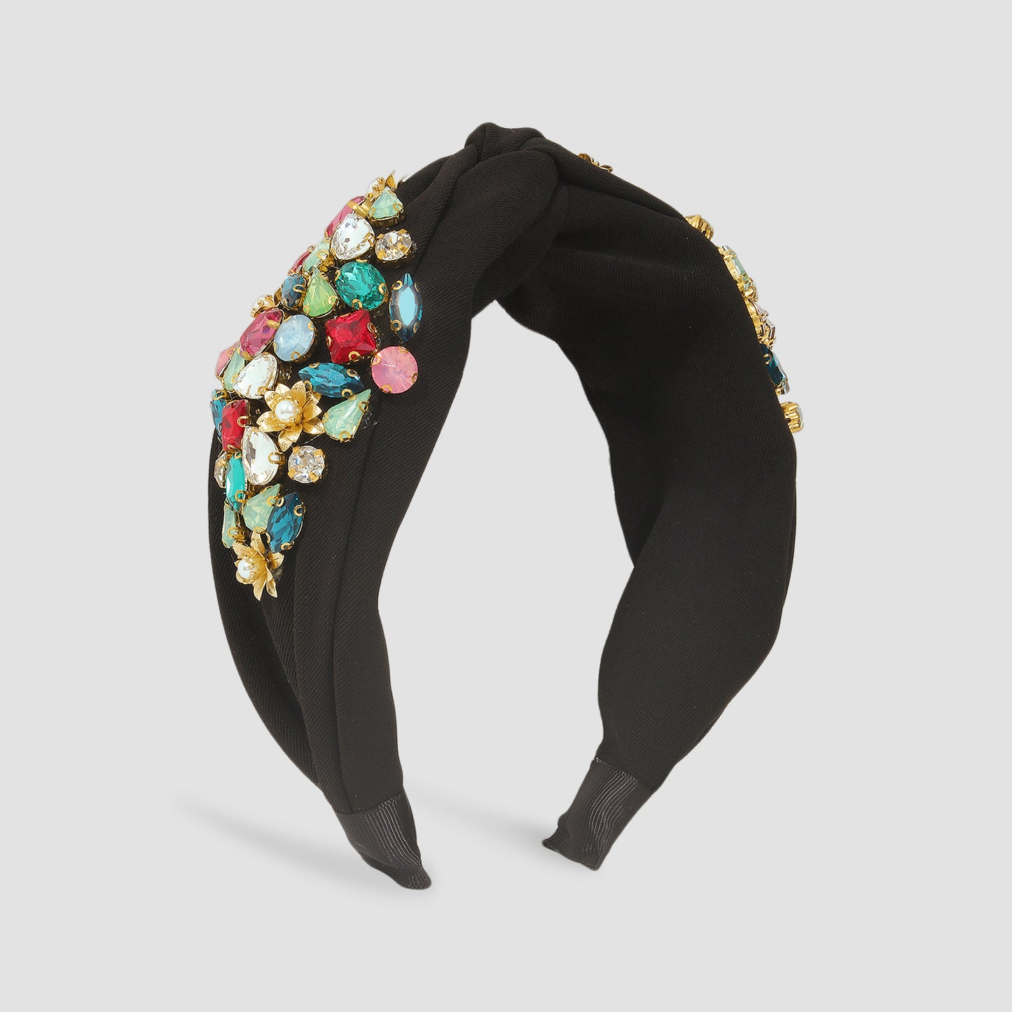 Full Rhinestone Top Knotted Headbands medyjewelry