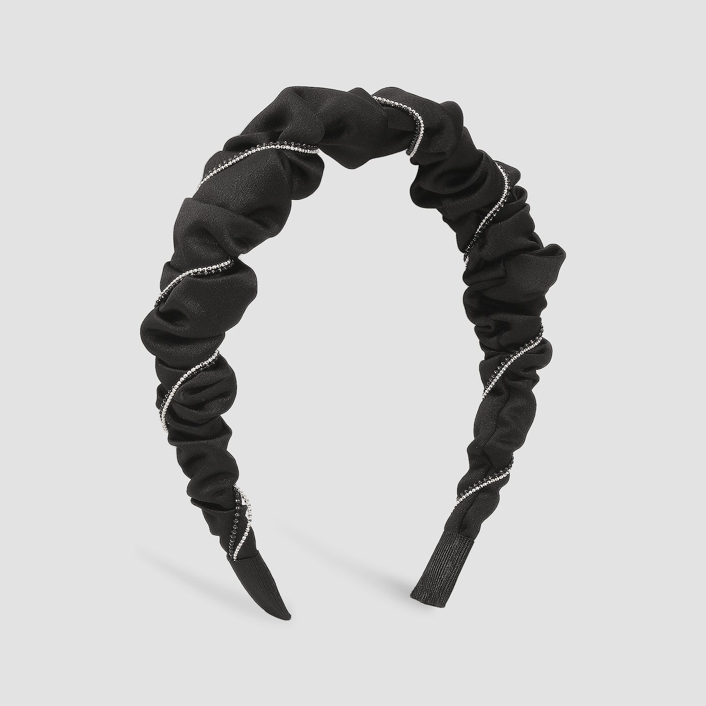 Solid Color Pleated Headband For Women medyjewelry