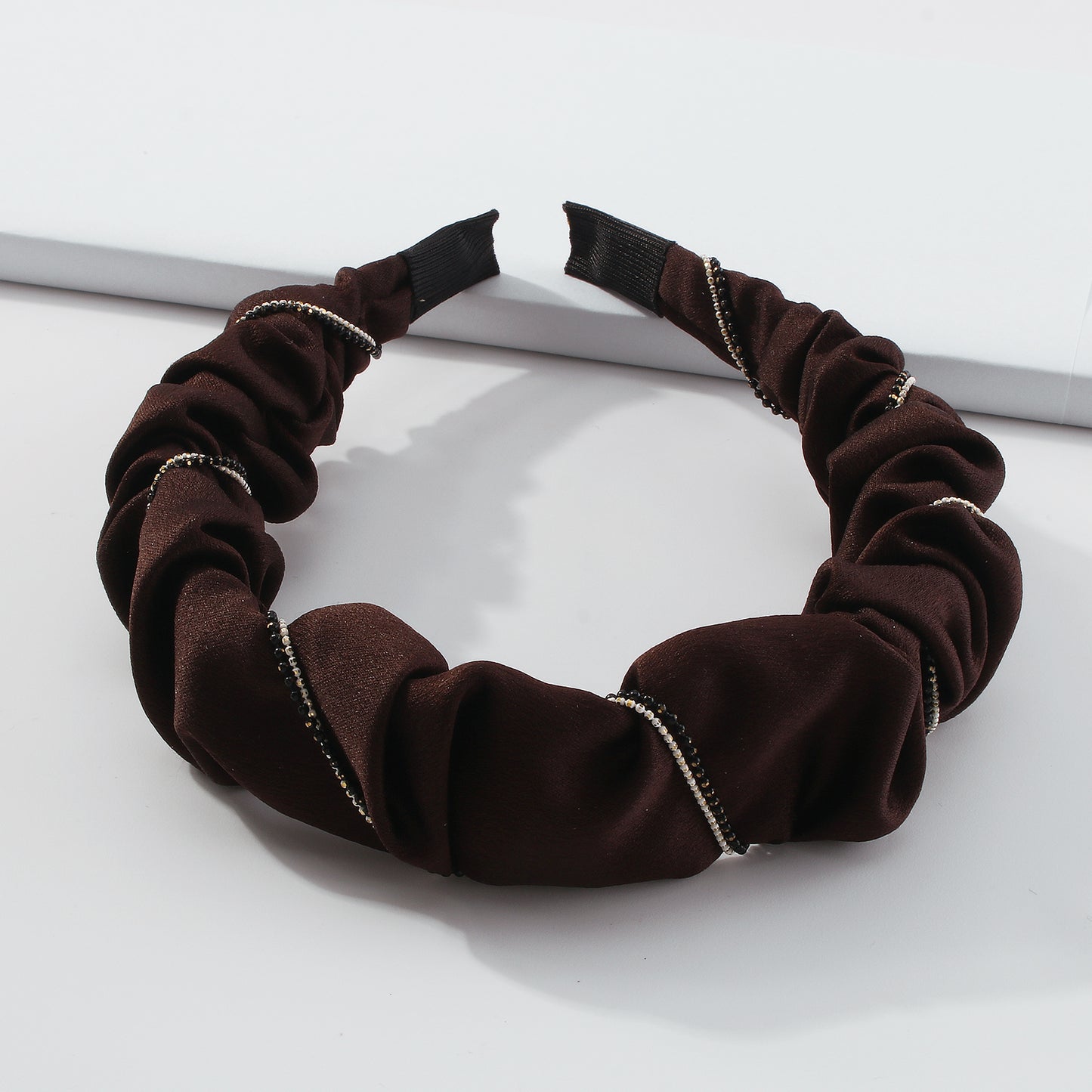 Solid Color Pleated Headband For Women medyjewelry
