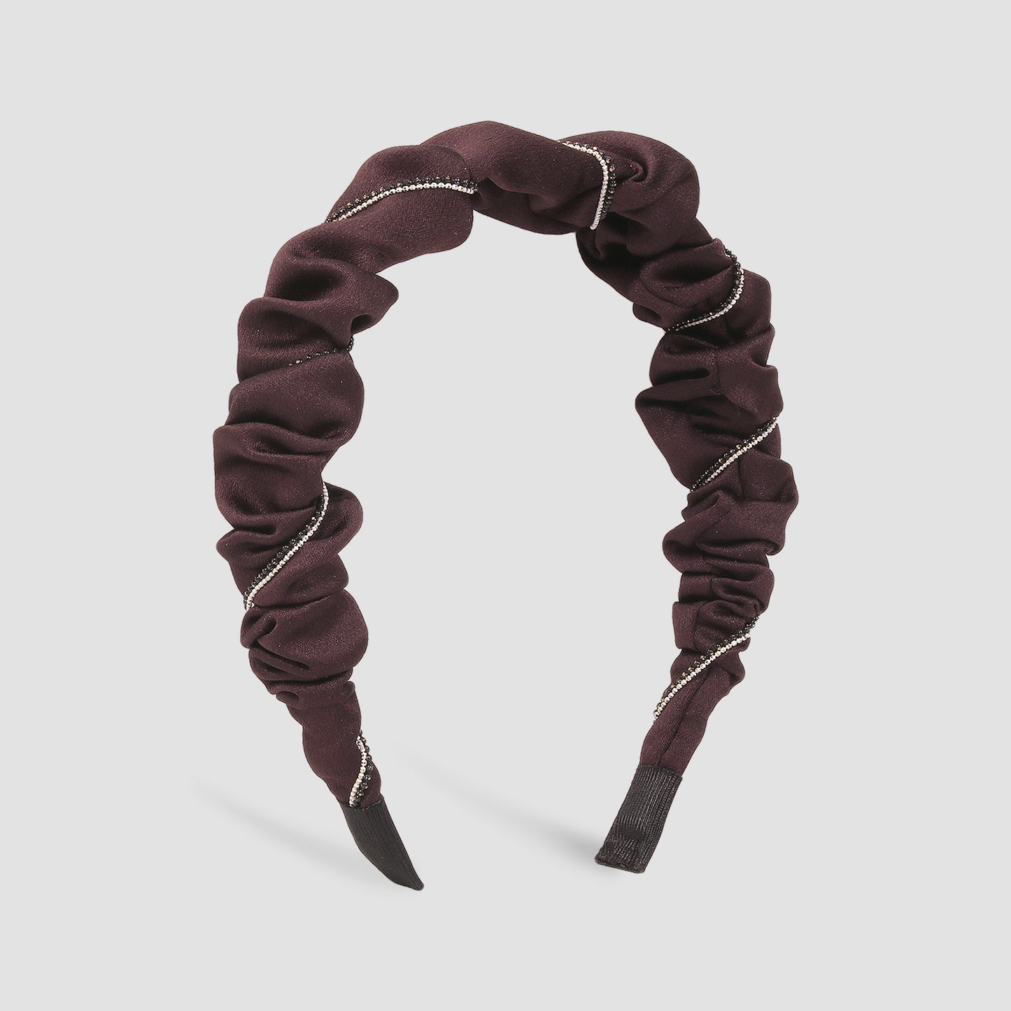 Solid Color Pleated Headband For Women medyjewelry