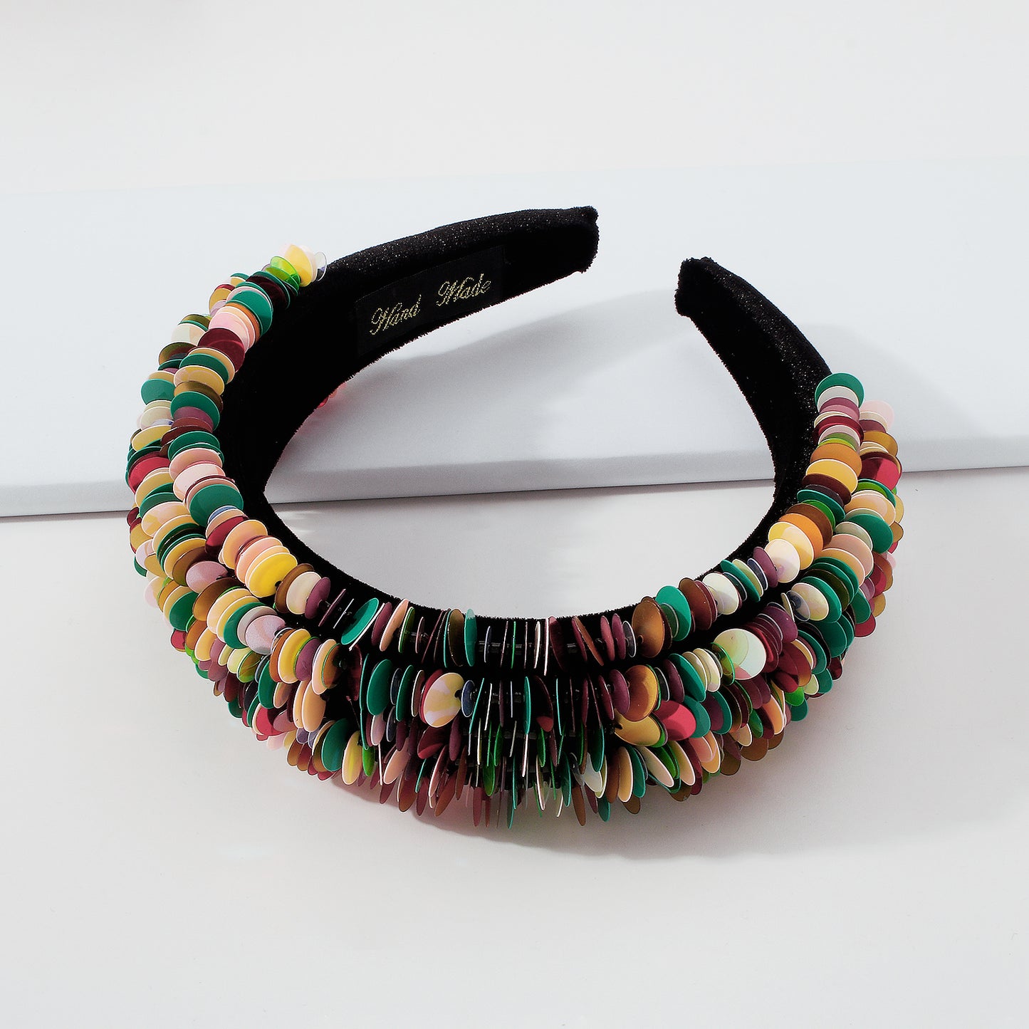 Large Sequin Sparkly Padded Headbands medyjewelry