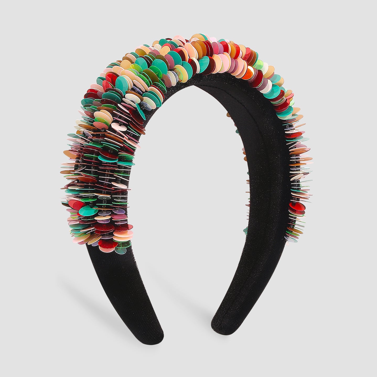 Large Sequin Sparkly Padded Headbands medyjewelry