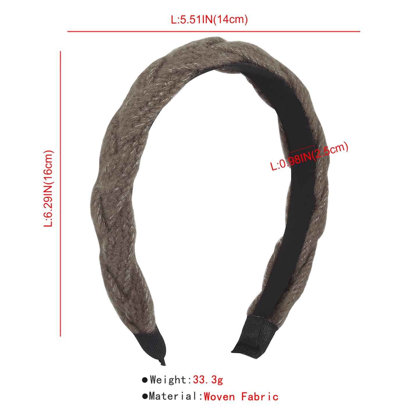 Exquisite Fall Winter Braided Fabric Headband medyjewelry