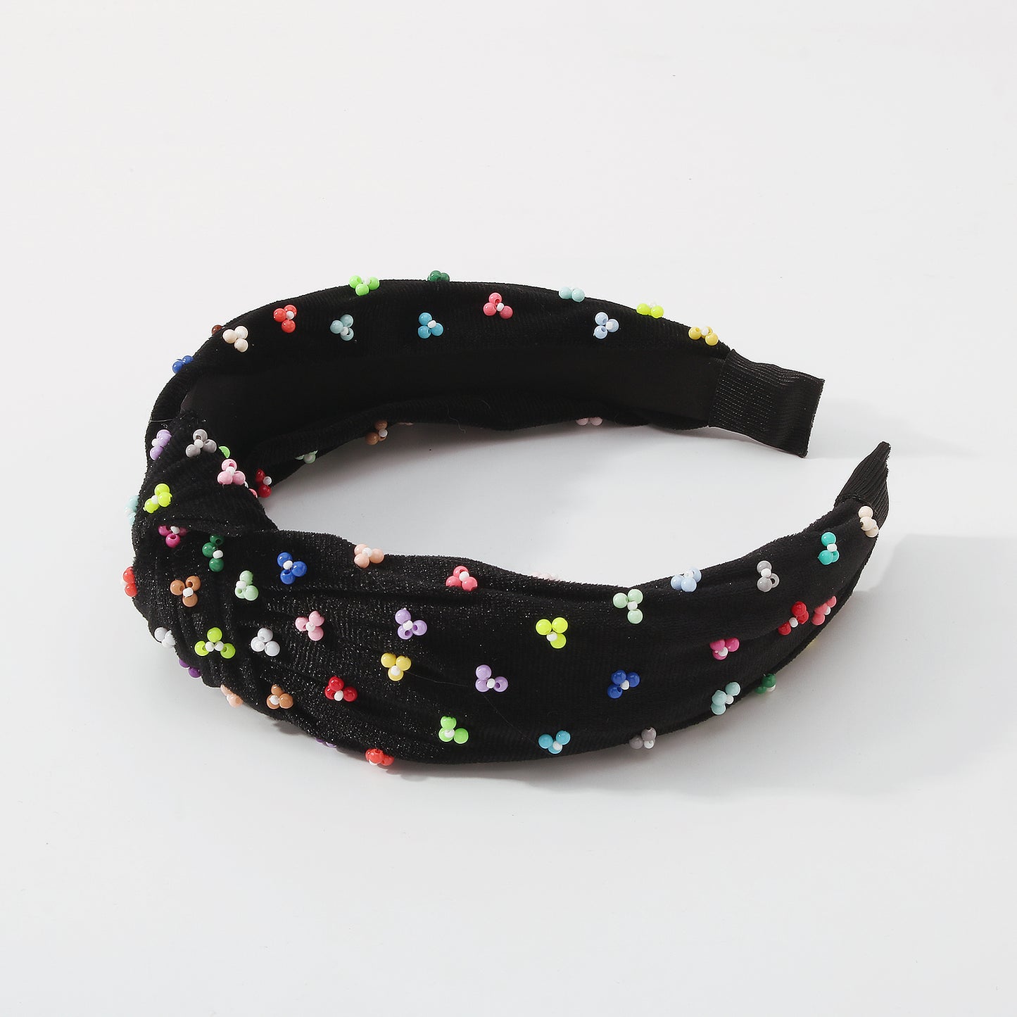 Handmade Colorful Beaded Solid Color Headband medyjewelry