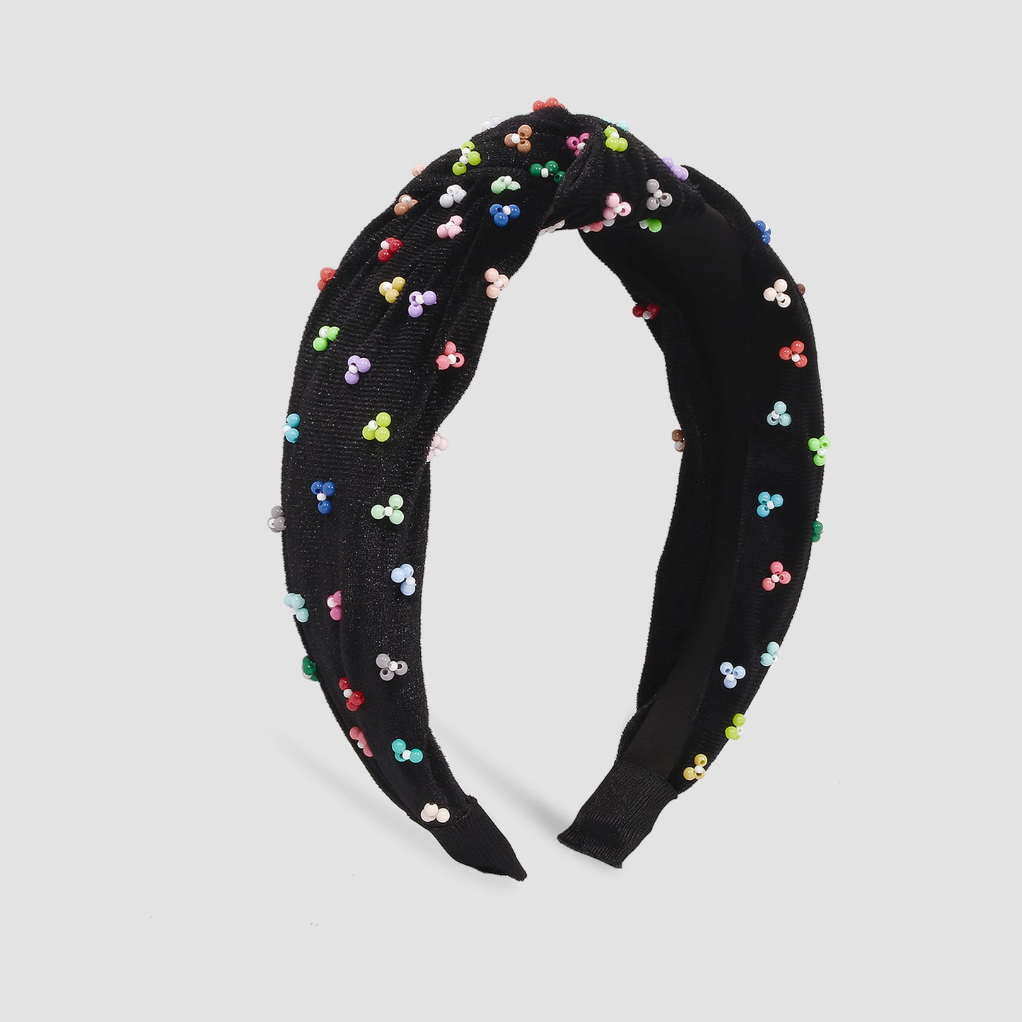 Handmade Colorful Beaded Solid Color Headband medyjewelry