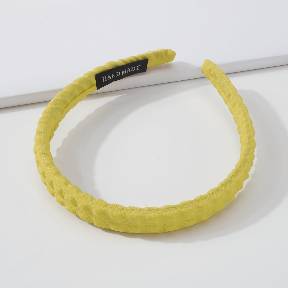 New Sweet Solid Color Textured Soft Hairband medyjewelry