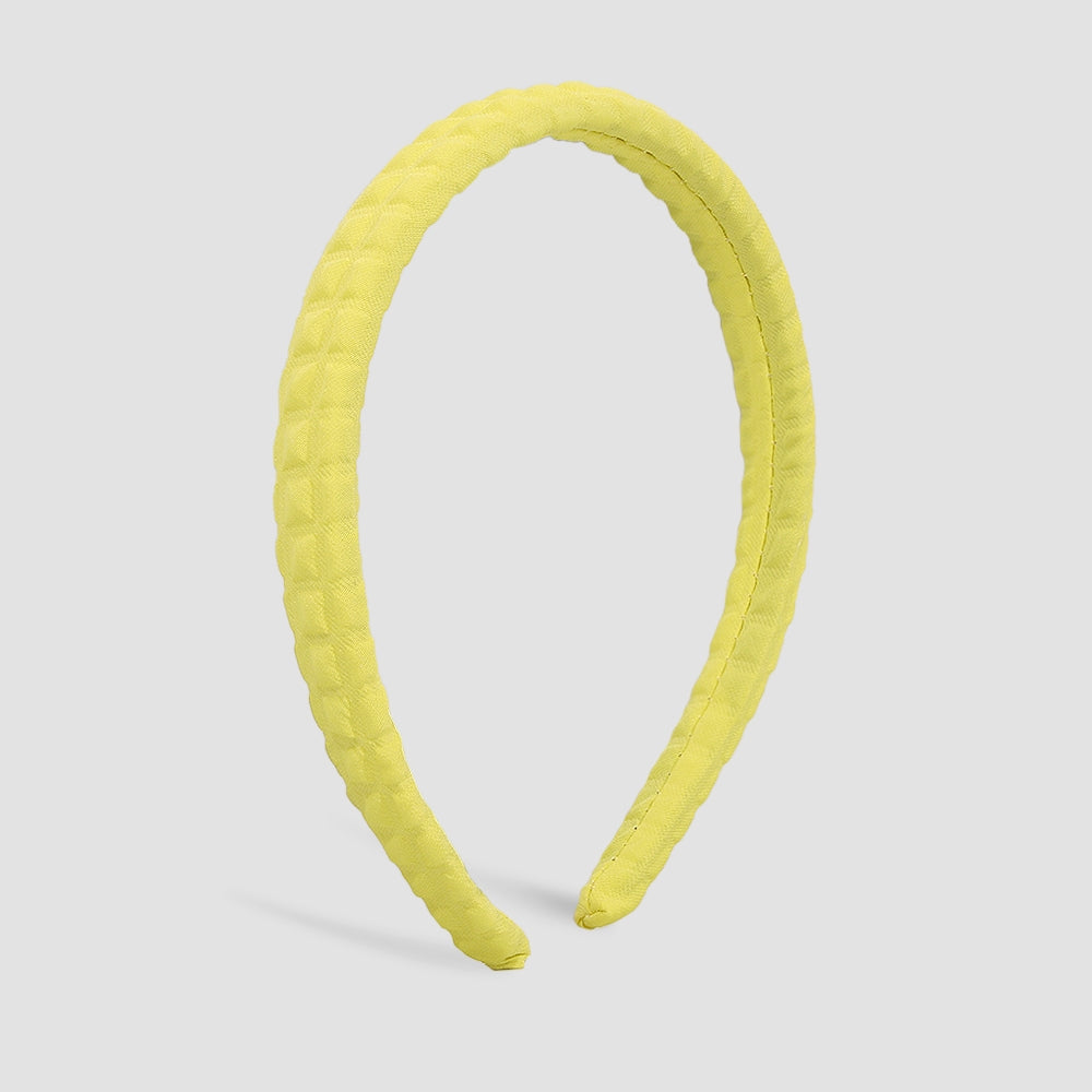 New Sweet Solid Color Textured Soft Hairband medyjewelry