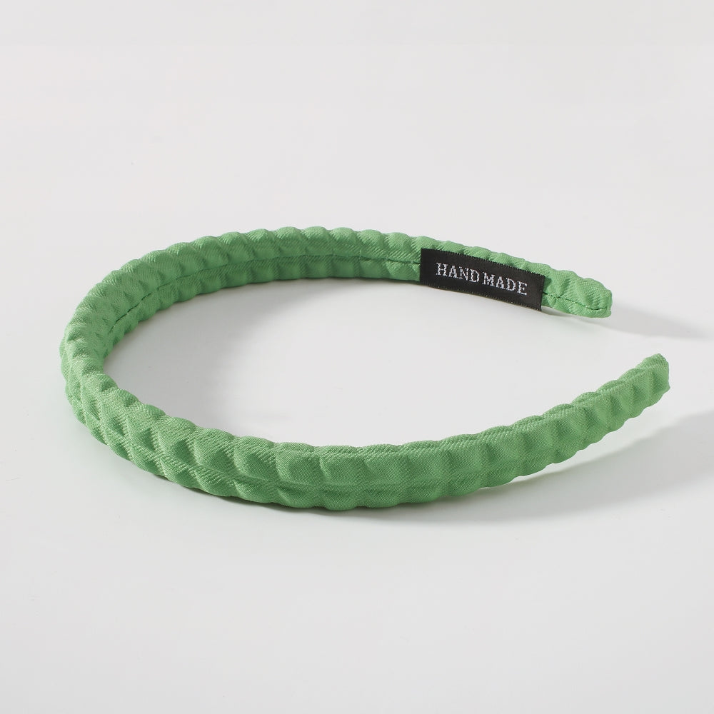 New Sweet Solid Color Textured Soft Hairband medyjewelry