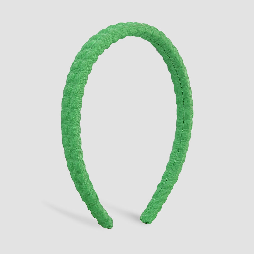 New Sweet Solid Color Textured Soft Hairband medyjewelry