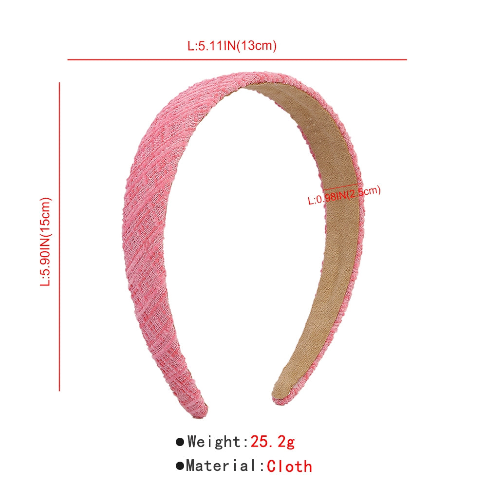 Elegant Tweed Simple Headbands medyjewelry