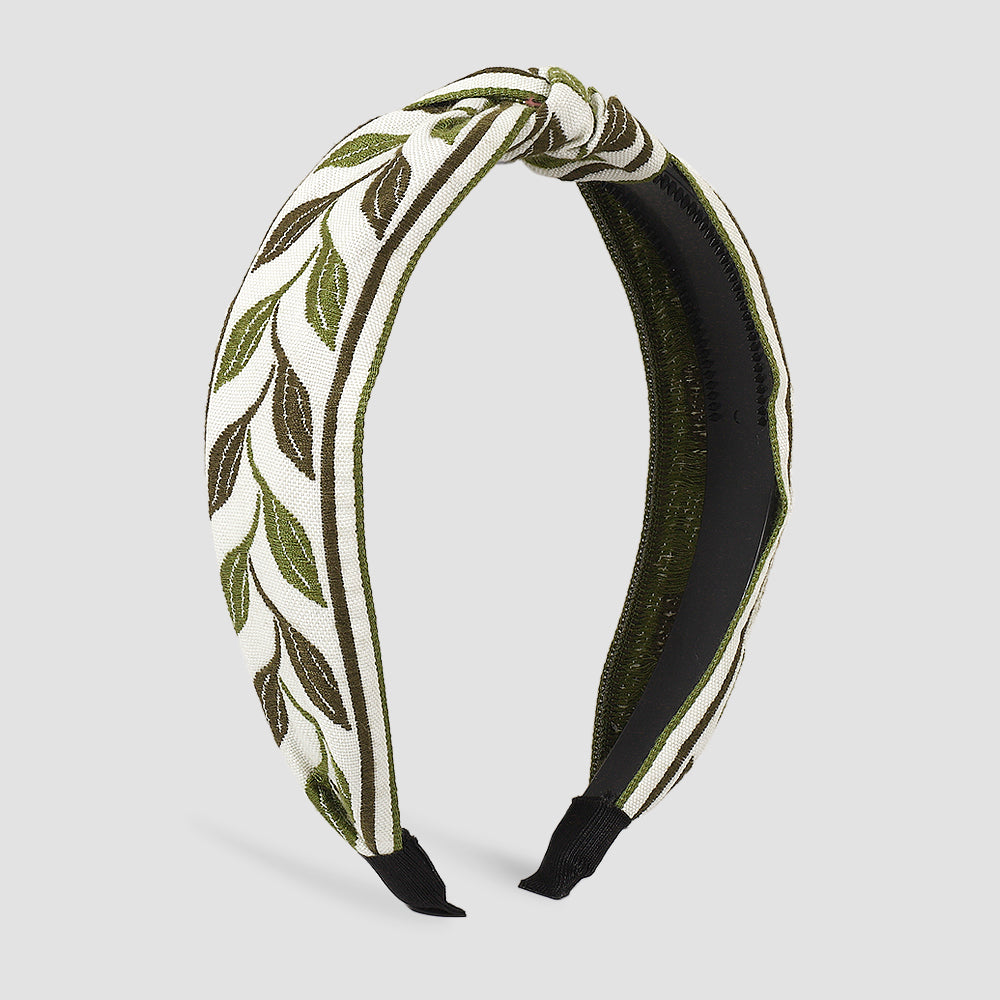 Ethnic Embroidery Flower/Leaf Cross Headband medyjewelry