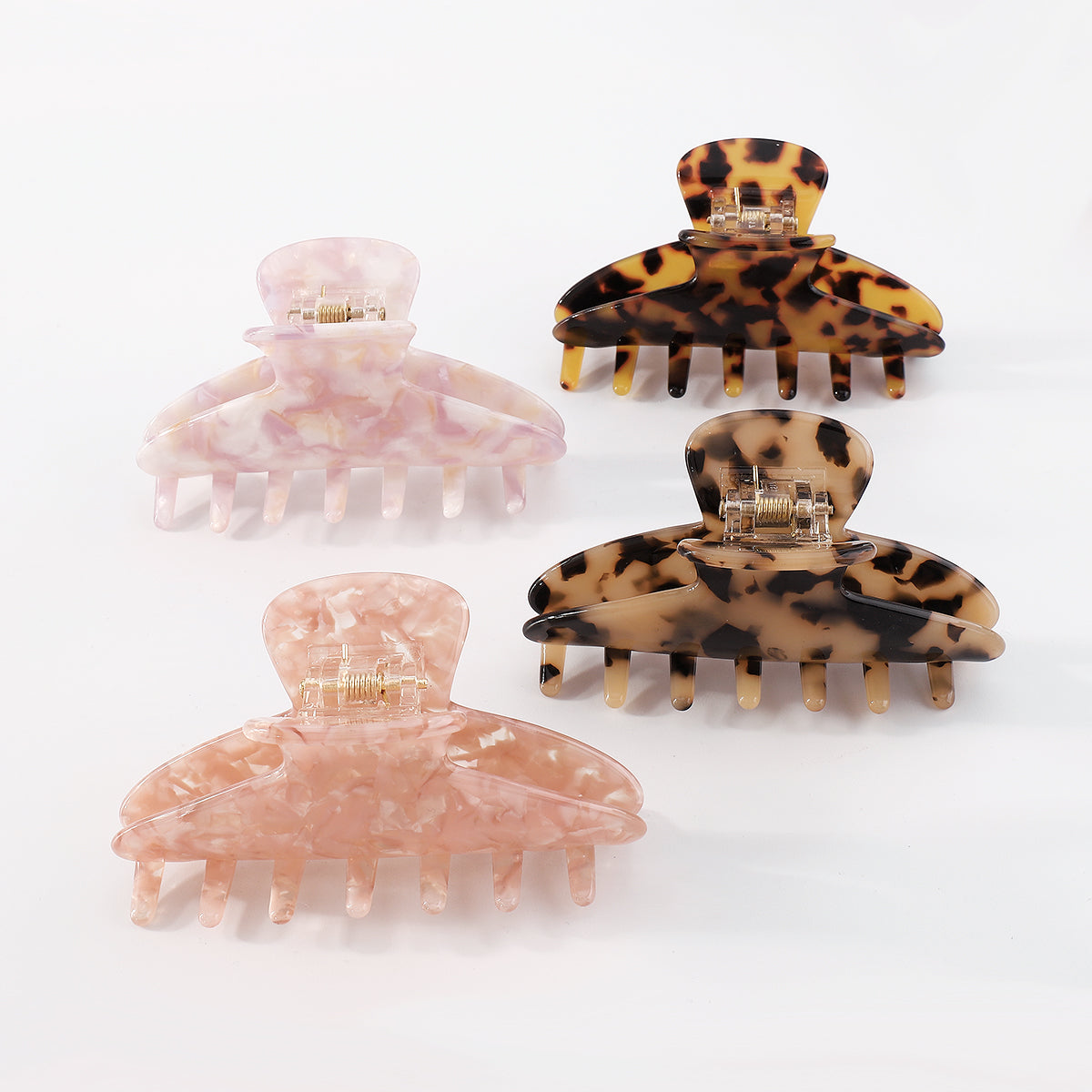 Accetate Leopard Print Hair Clip Crab Hair Claws medyjewelry