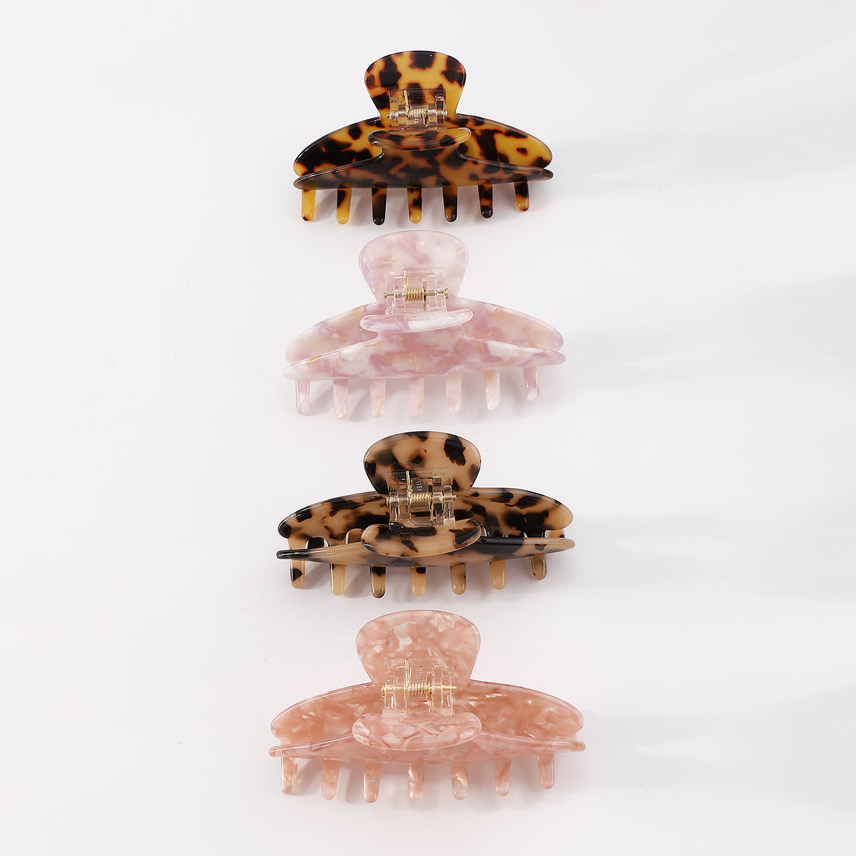 Accetate Leopard Print Hair Clip Crab Hair Claws medyjewelry