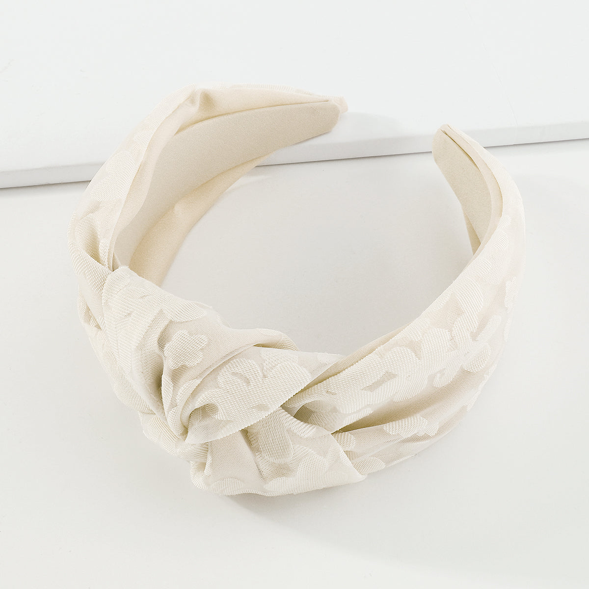 Sweet Flower Satin Lace Big Knot Hairbands medyjewelry