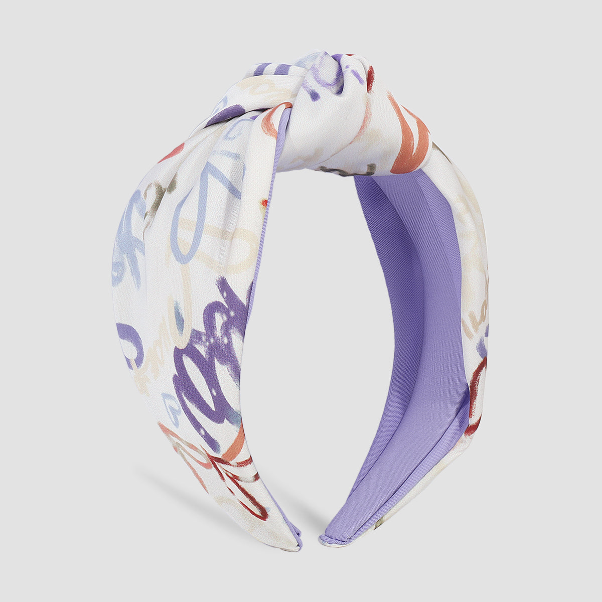 Satin Tiedye Flower Big Knot Wide Hairbands medyjewelry