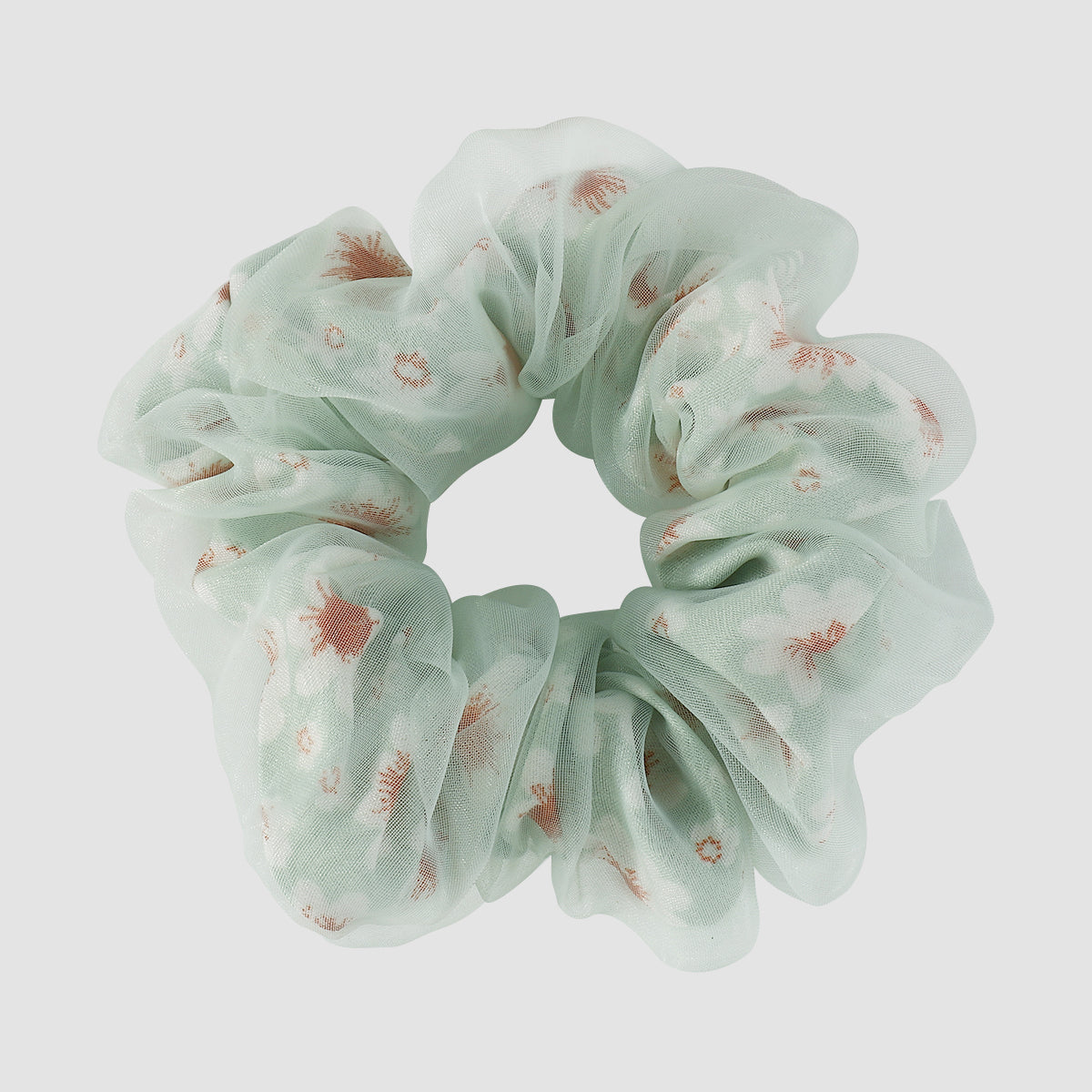 Sweet Double Layer Cloth Flower Elastic Hair Bands medyjewelry